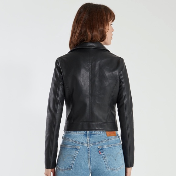 NWT BLANKNYC Faux Leather Moto Jacket, Black - Picture 6 of 12